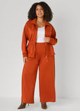 Pleated Luxe Soft Scuba Pants