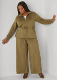 Pleated Luxe Soft Scuba Pants