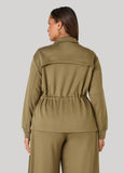 Luxe Soft Scuba Drawstring Jacket
