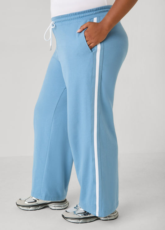 Striped French Terry Track Pants
