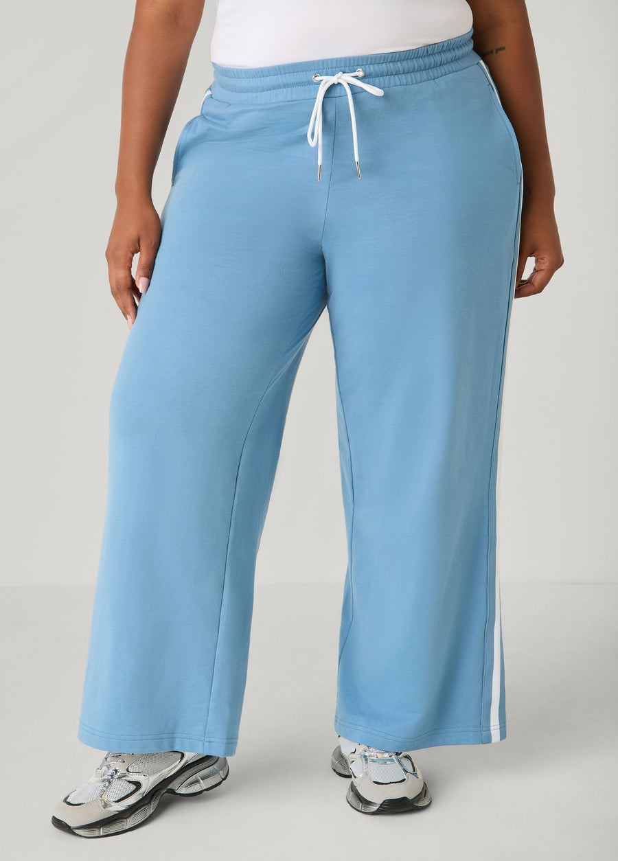 Striped French Terry Track Pants