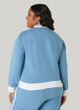 Striped French Terry Track Jacket