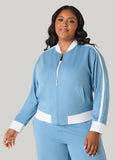 Striped French Terry Track Jacket