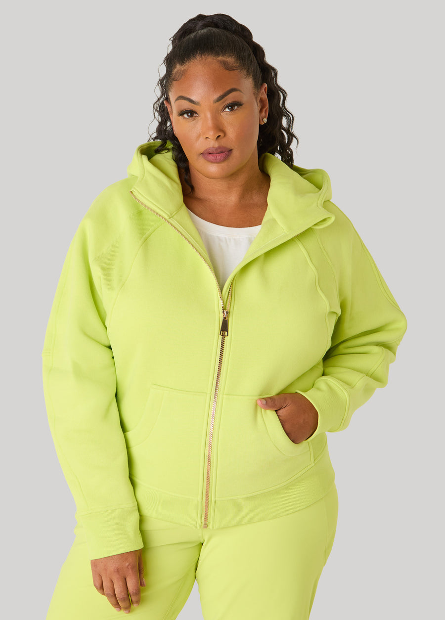 Ashley Sport Fleece Zip Front Hoodie