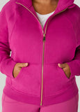 Ashley Sport Fleece Zip Front Hoodie