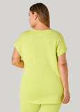 Ashley Sport Cotton Cutout Tunic Tee