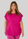Ashley Sport Cotton Cutout Tunic Tee