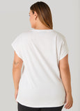 Ashley Sport Cutout Cotton Tunic Tee