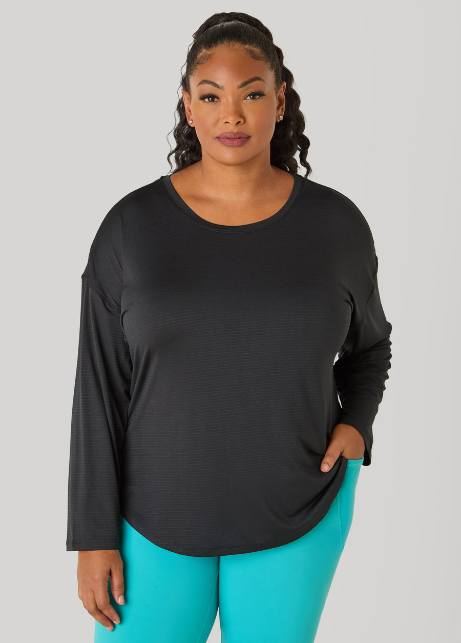 Ashley Sport Mesh Long Sleeve Tee