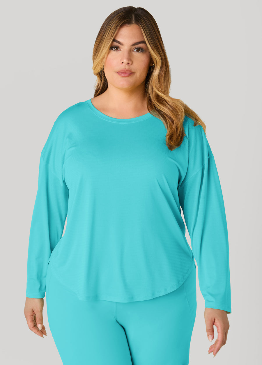 Ashley Sport Long Sleeved Mesh Tee