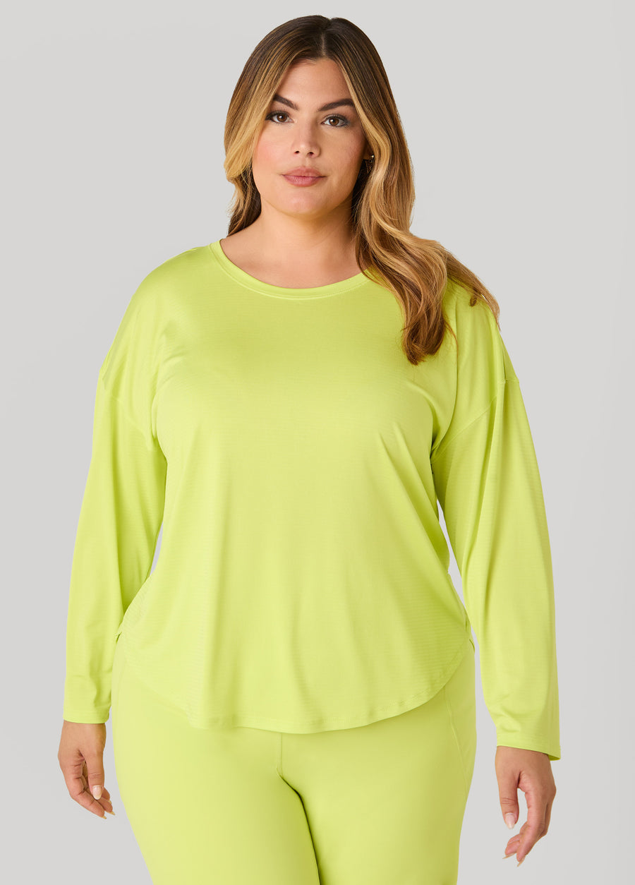 Ashley Sport Long Sleeved Mesh Tee