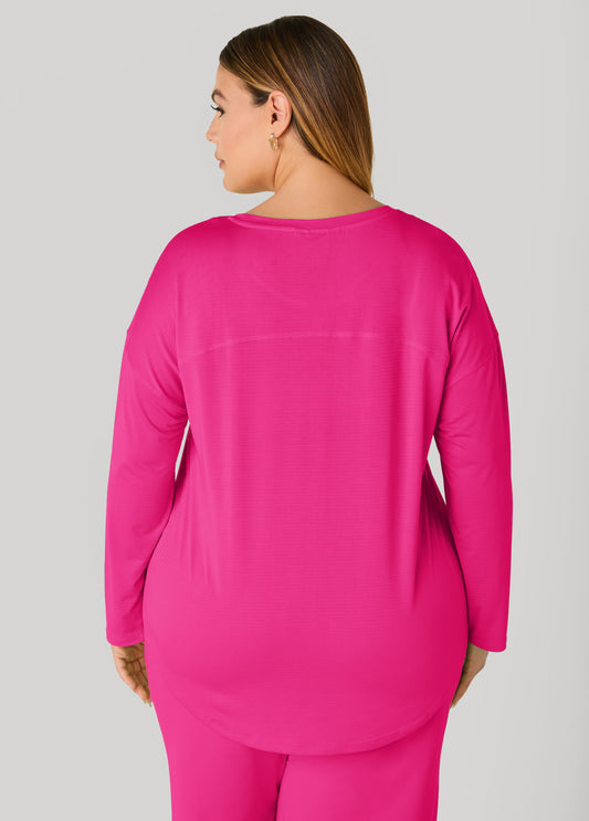 Ashley Sport Long Sleeved Mesh Tee