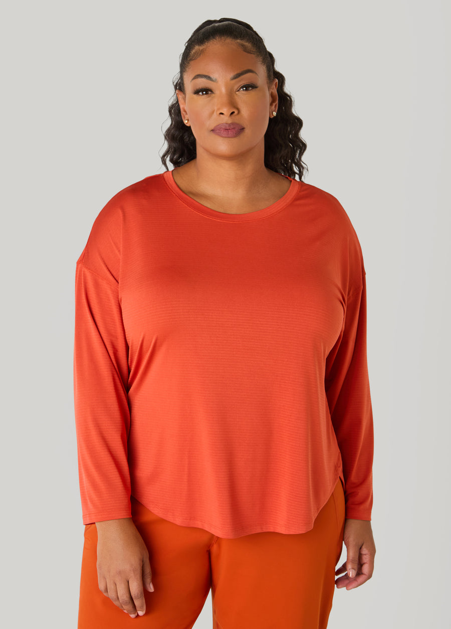 Ashley Sport Long Sleeved Mesh Tee
