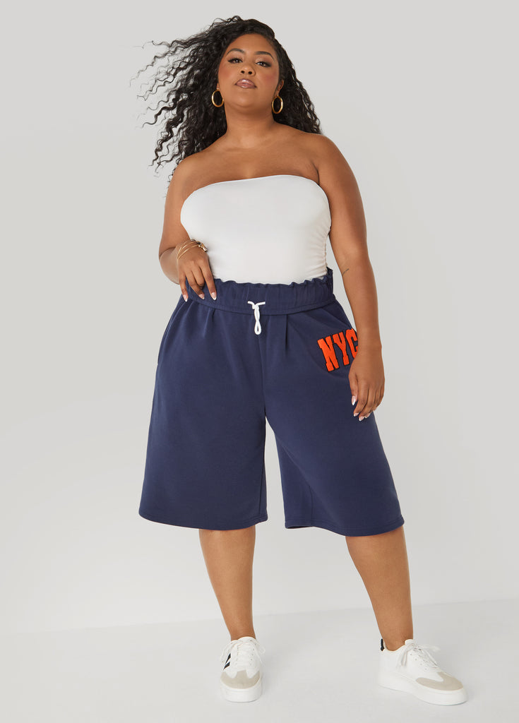 Foldover Drawstring Shorts – Ashley Stewart