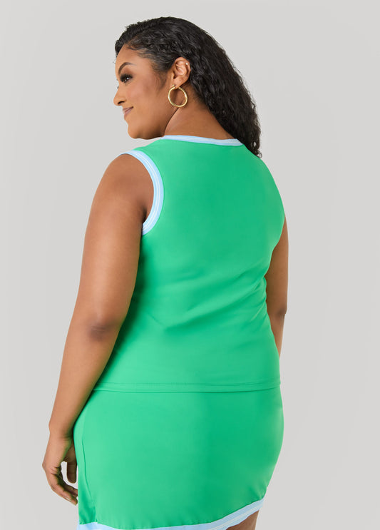 Two Tone Tennis Tank