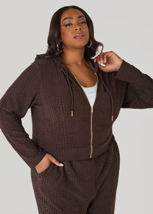 Greek Key Track Jacket