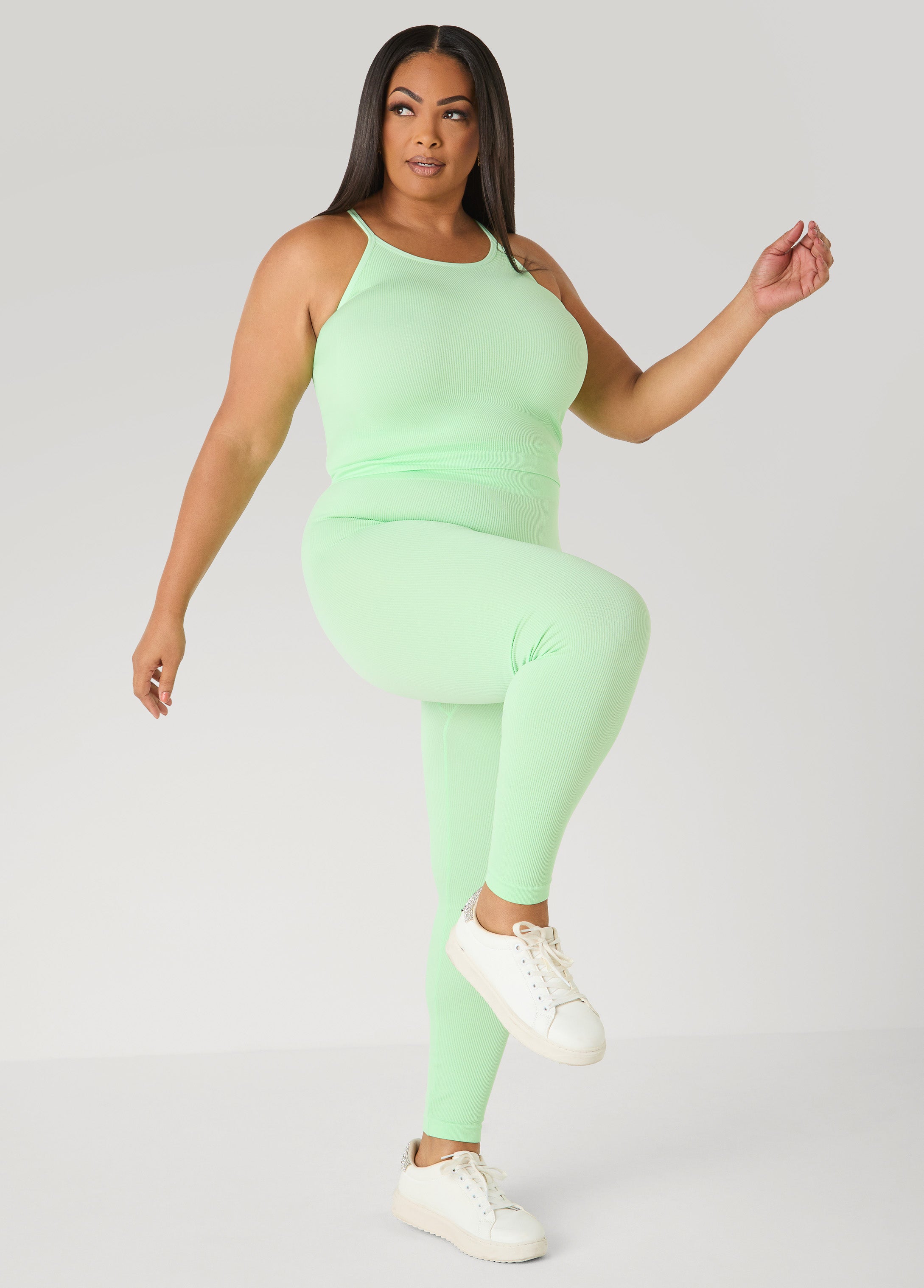 Ribbed Tank And Leggings Set – Ashley Stewart