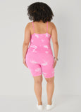 Tie Dyed Tank And Biker Shorts Set