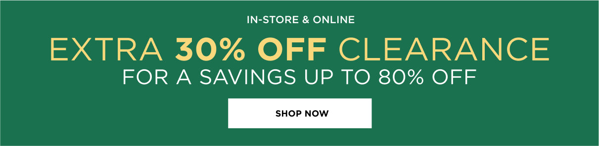Extra 30% off Clearance