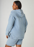 Hooded Denim Pullover