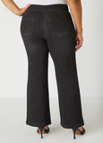 Patch Pocket Flared Jeans