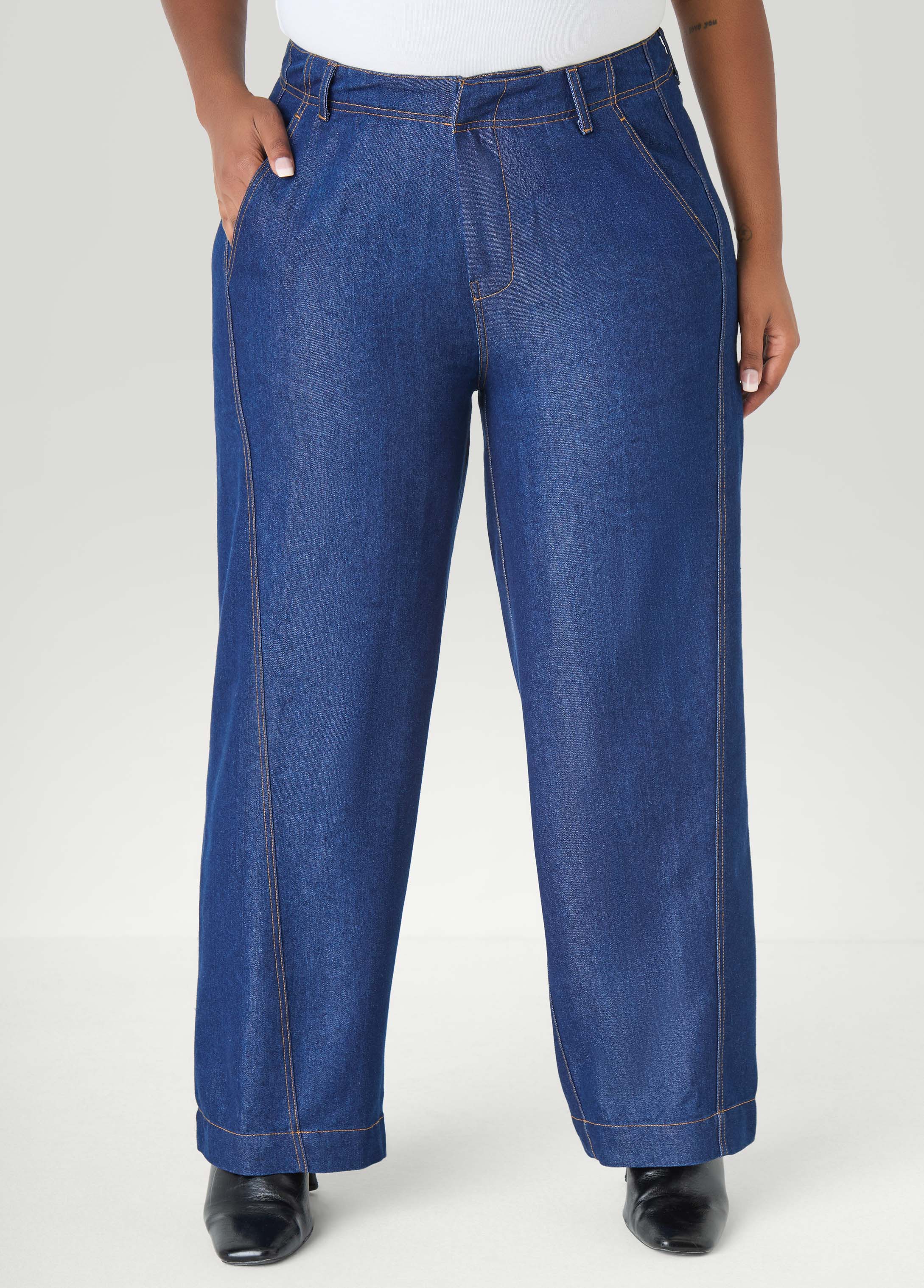 High Waist Wide Leg Jeans