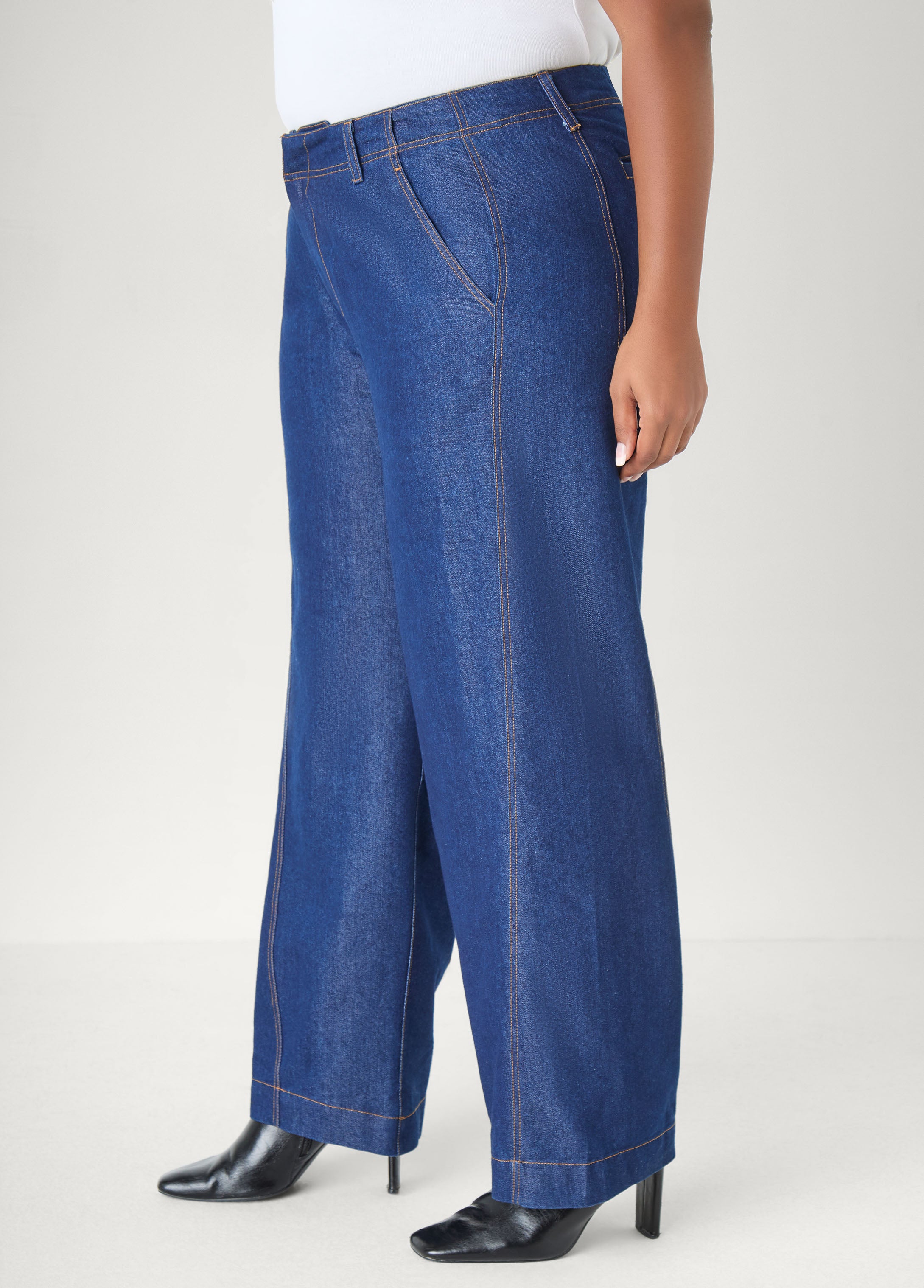 High Waist Wide Leg Jeans