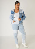 Patchwork High Rise Skinny Jeans