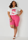 Fearless Mid Rise Denim Shorts