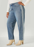 Striped Barrel Jeans