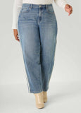 Striped Barrel Jeans
