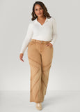 Seamed High Rise Flared Jeans