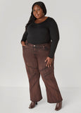 High Rise Seamed Flared Jeans