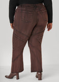 High Rise Seamed Flared Jeans