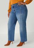 Seamed Wide Leg Jeans