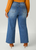 Seamed Wide Leg Jeans