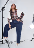 High Waist Straight Leg Jeans