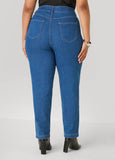 Faux Leather Paneled Skinny Jeans