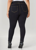 Gathered Skinny Jeans