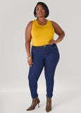 Gathered Skinny Jeans
