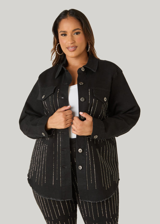 Crystal Denim Shacket