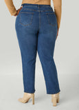 Splatter Print Straight Leg Jeans