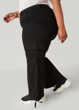 Drawstring High Rise Cargo Jeans