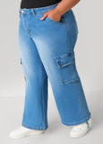 Drawstring Cargo Jeans