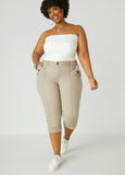Seam Detailed Denim Capris
