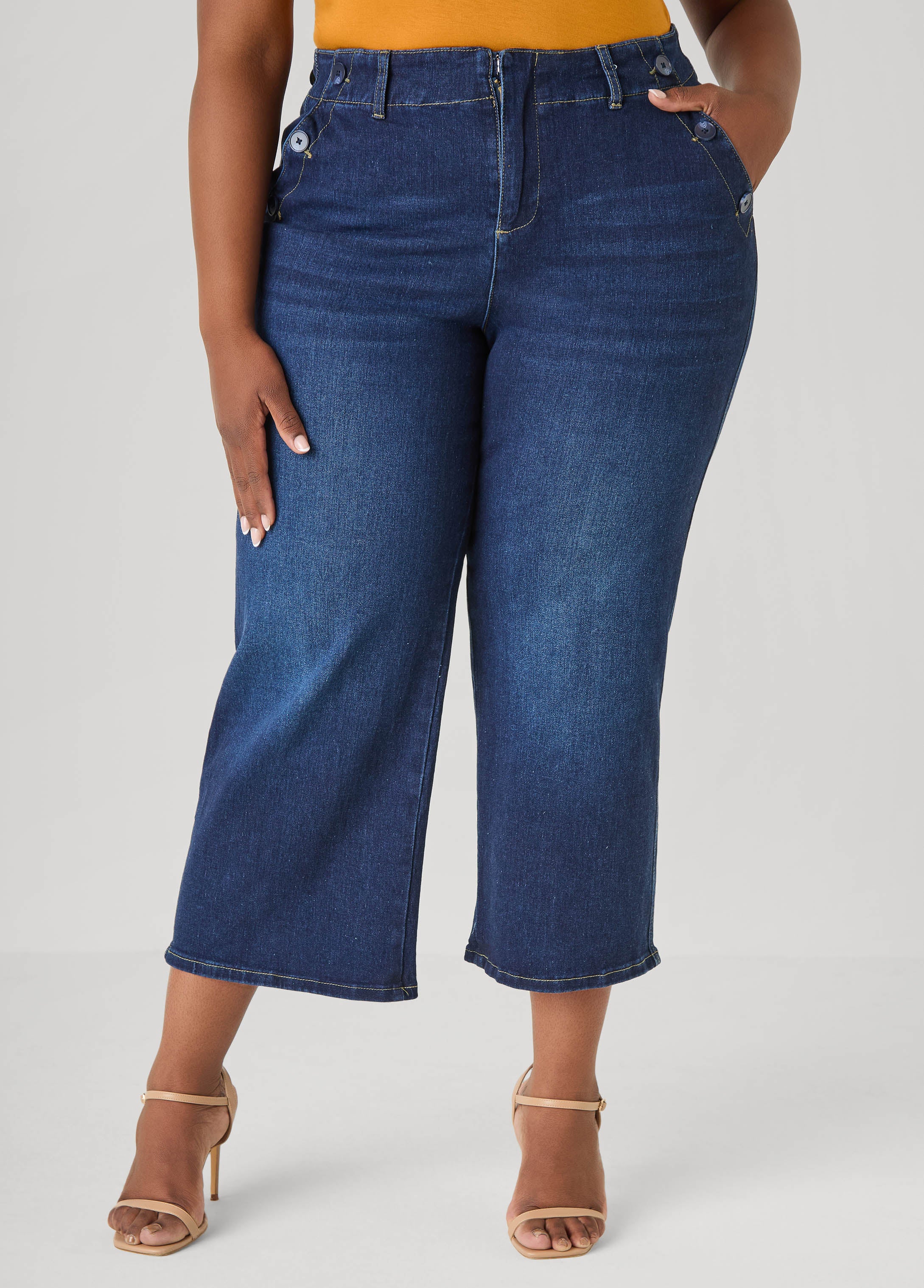 Denim Sailor Capris