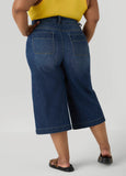Wide Leg Denim Capris