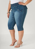 Pull On Denim Capris
