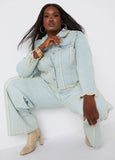 Frayed Denim Trucker Jacket