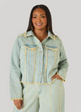 Frayed Denim Trucker Jacket